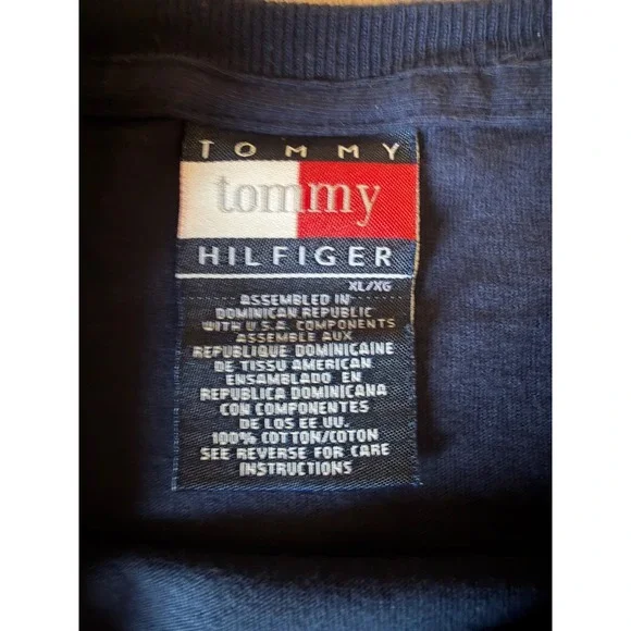 Tommy Hilfiger Tommy Girl Tank Top Navy Blue Logo Vintage XL Sleeveless Shirt - Picture 4 of 7